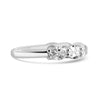 14k White Gold Oval Lab Grown Diamond Band 1.50ctw