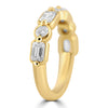 14k Yellow Gold Round & Baguette Bezel Lab Grown Diamond Band 1.50ctw