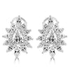 18k White Gold 6.50ctw Pear Lab Grown Diamond Halo Earrings