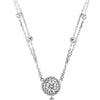 14k White Gold 6.70ctw Multi Shape Lab Grown Diamond Necklace