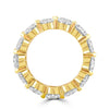 14k Yellow Gold Oval Lab Grown Diamond Eternity Band 8.50ctw