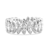 14k White Gold Marquise Diamond Eternity Band 5.50ctw