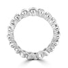 14k White Gold Marquise Diamond Eternity Band 5.50ctw