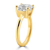 14k Yellow Gold 3.00ct Lab Grown Asscher Diamond Solitaire Engagement Ring