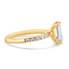 14k Yellow Gold 1.80ct Lab Grown Emerald Diamond Engagement Ring