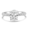 14k White Gold 1.50ct Lab Grown Oval Diamond Engagement Ring