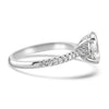 14k White Gold 1.50ct Lab Grown Oval Diamond Engagement Ring