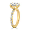 14k Yellow Gold 2.00ct Lab Grown Oval Diamond Engagement Ring
