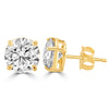 14k Yellow Gold Lab Grown Round Diamond Stud Earrings 5.20ctw