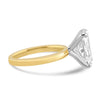 14k Yellow Gold 4.50ct Lab Grown Elongated Cushion Diamond Solitaire Engagement Ring
