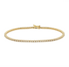 14k Yellow Gold Classic Diamond Tennis Bracelet 1.00ctw
