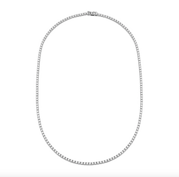 14k White Gold Classic Diamond Tennis Necklace 2.35ctw
