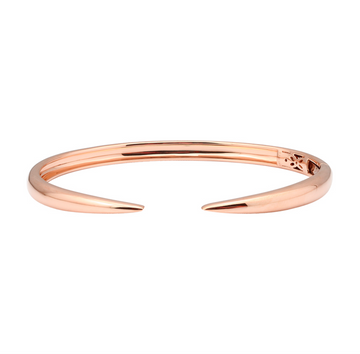 14k Rose Gold Claw Bangle