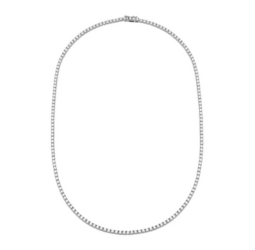 14k White Gold Classic Diamond Tennis Necklace 2.35ctw