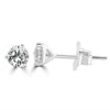 14k White Gold Lab Grown Round Diamond Stud Earrings .50ctw