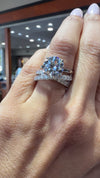 14k White Gold Lab Grown Criss Cross Infinity Diamond Band 1.00ctw