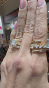 14k Yellow Gold Lab Grown Multi Shape Diamond Wrap Ring 2.50ctw