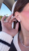 14k White Gold Lab Grown Round Diamond Stud Earrings 3.20ctw