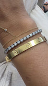 14k White Gold Lab Grown Round Diamond Classic Tennis Bracelet 7.00ctw