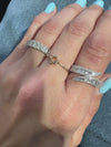 14k Rose Solid Gold Mini Star of David Ring